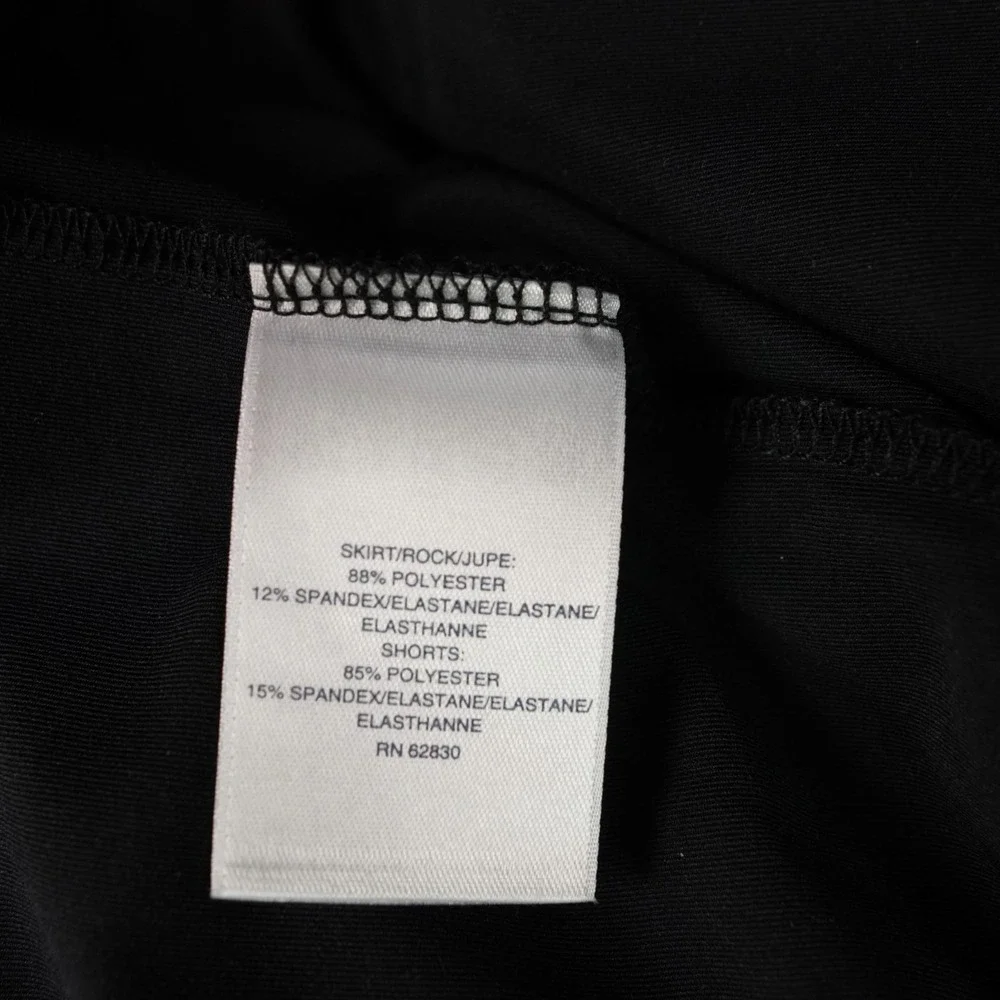 Lands End‎ Skort Size 1X Black Pull On Attached Shorts Tennis Pickleball Golf